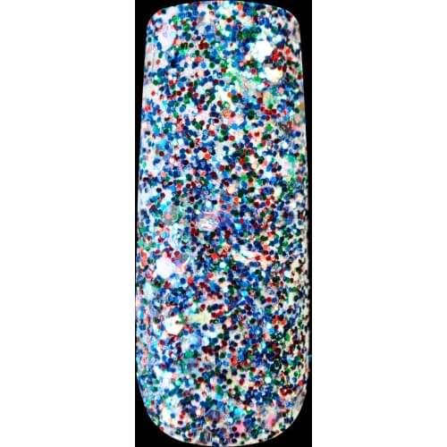Bright Blue Nail Glitter Powder Dust Mix Size 3D Design Nail Art Jar Glitter Powder Sequin Nail Art Decoration 256
