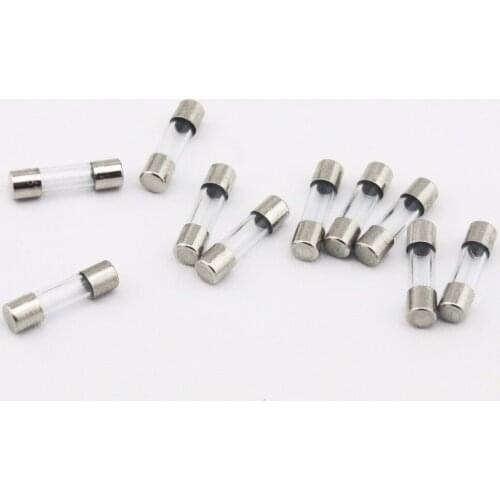 10 pieces 250V 500mA Slow Blow 5x20mm Glass Tube Fuses