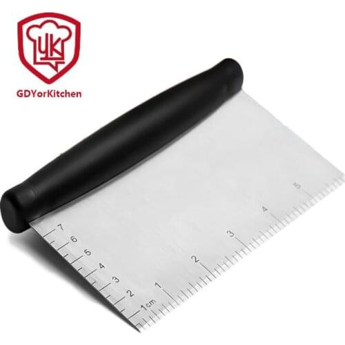 2pcs Scraping knife Stainless steel scraper with scale dough cutter for baking