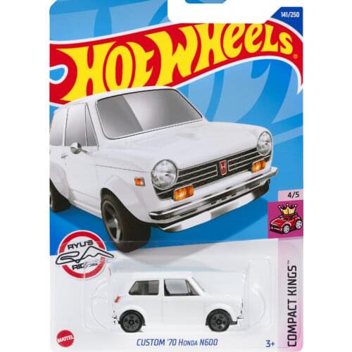 2021-187 Hot Wheels 1/64 CUSTOM 70 HONDA N600 Metal Diecast Cars Collection Kids Toys Vehicle For Gift
