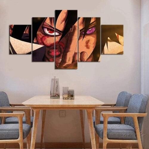5 Piece Wall Art Canvas Anime Manga Figure Tsuchi Modern Posters And Pictures Living Room & Bedroom Wall Decoration Paintings