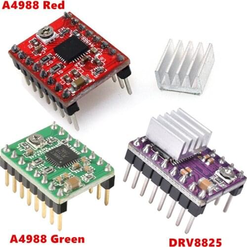 Aokin DRV8825 Stepper Motor Driver Module with Heat Sink Stepper Motor Driver Module A4988 For 3D Printer Rrerap Ramps 1.4