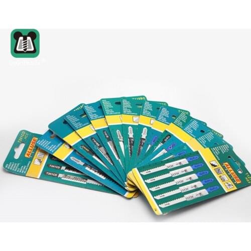 Free Shipping 10Pcs Jig Saw Blades HSS Metal Wood Plastic Cutting Mini Chainsaw Blade for Wood Working Metals Card Package