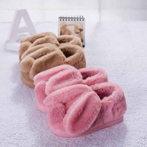 Children Winter Warm Cotton Slippers Boys Girls Cute Home Shoes Non-slip Soft Warm Lovely Indoor Bedroom Baby Kids Floor Shoes