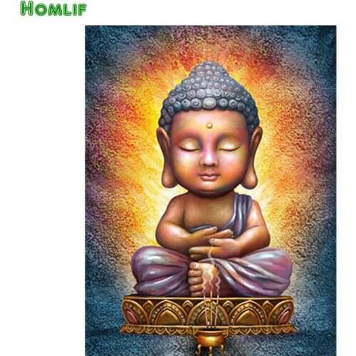 Diy diamond painting full square buddha diamond Embroidery Cross Stitch Rhinestone Mosaic Painting home Decor wall art stickers