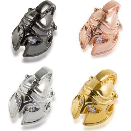 DIY Multi-color and Versatile Accessories Knight Helmet Necklace Earrings Bracelet Connector To Make Luxury Jewelry Accessories