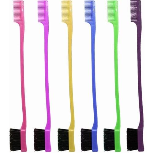 1pcs Double Sided Hair Comb Hair coloring Eyebrow Comb Dual use Makeup Brush Cosmetic Makeup Tools