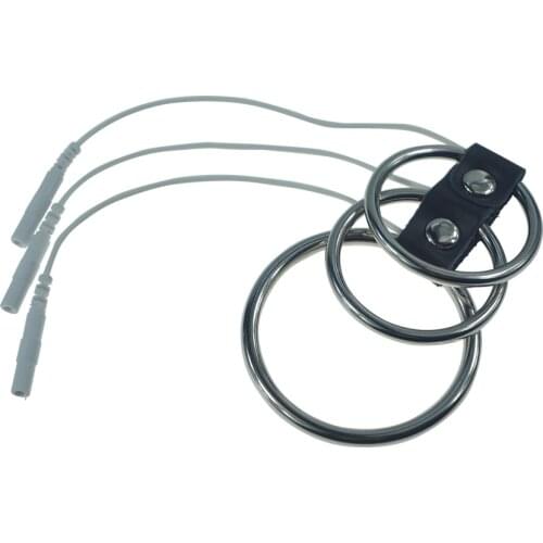 Electric shock chastity device penis cage cock lock electro massager sex toys for men and women