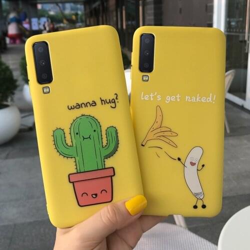 Cute Cartoon Silicone Case For Samsung Galaxy A7 2018 A750F SM-A750F Candy TPU Soft Cover For Samsung Galaxy A7 2018 Phone Case