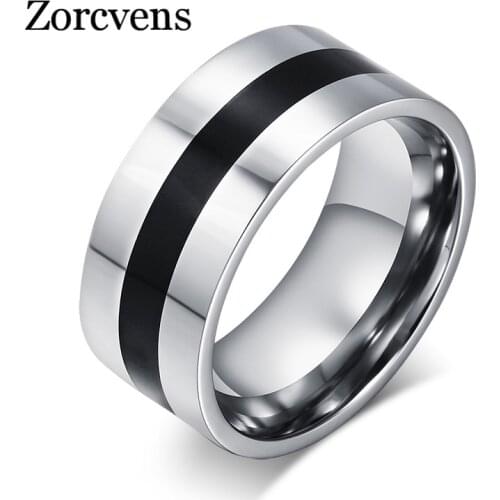 Modyle Men Finger Ring Stainless Steel Party Ring Enamel Stainless Steel Engagement Ring Designer Jewelry