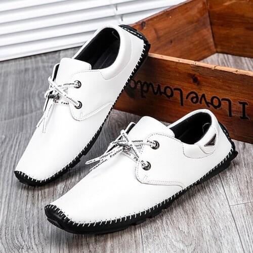 New 2021 Men Casual Shoes Slip On Loafers Flats Breathable Shoes Male Shoes Adult Sapato Masculino Plus Size 48 Chaussure Homme