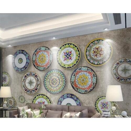 Beibehang Papel de parede Custom wallpaper 3d mural European bohemian ethnic style classical brick sofa background wall paper