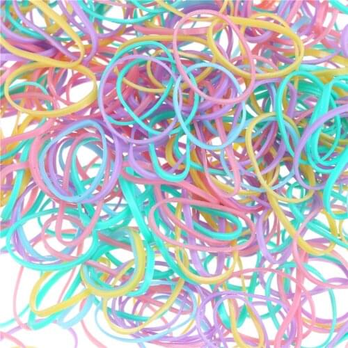 Wholesale 1000pcs/bag Rubber Bands Child Baby TPU Hair Holders Elastics Girls Tie Gum Hair Accessories