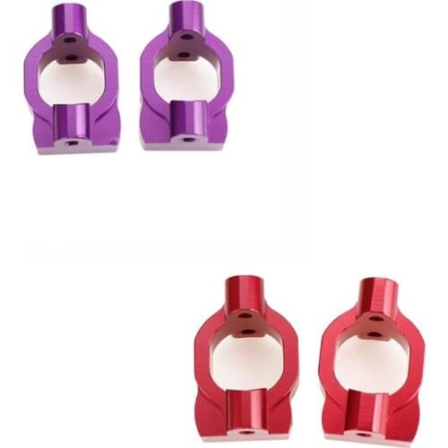 2 Pcs Aluminum Alloy Front C Hub Carrier Caster Block C Seat for Wltoys 104001 1/10 RC Car Upgrade Parts Accessories