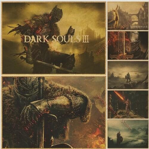 Classic game poster The Dark Souls 3 decorative painting Kraftpaper Poster wall art painting decorative posters and prints
