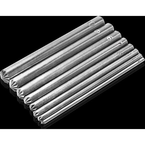 MIUSIE 1Pcs Cracking of Eyelet Punch Tool 3mm-10mm Hollow Tube Tools Metal Eyelets installation tool Button Mold Tools