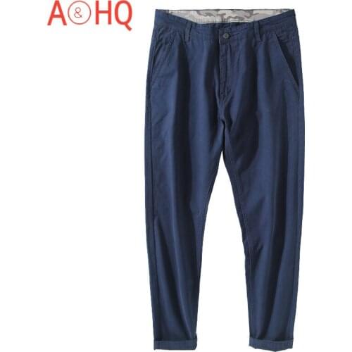 Plus Size 28-48 Japanese Cotton Harem Pants Men Stretch Solid Grey Black Regular Formal Office Trousers Men 2021 Spring