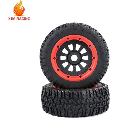 Rubber Off-road Tyre with Wheel Hub /Ring /inner Liner Kit for 1/5 Losi 5ive T ROFUN ROVAN LT KMX2 Rc Car Racing Toys Parts