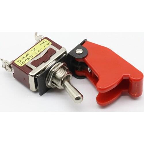 1 pcs ON OFF Toggle Switch with protection cover