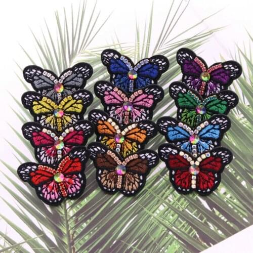 2021 Rhinestone Butterfly Studs Earrings For Women Statement Stud Earrings Ethnic Style Earrings Fashion Jewelry Accessories