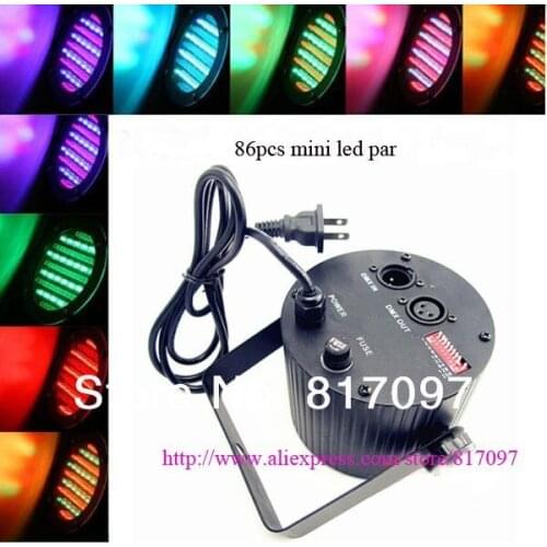 86pcs mini led par RGB flat par party lights 4CH led stage light led disco light party disco dj bar band free shipping