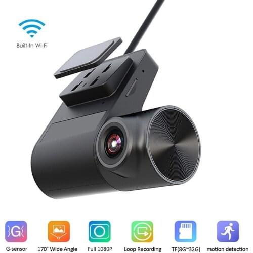 USB DVR Car Dash Camera Video Recorder V2 1080P HD WIFI Driving Recorder Loop Recording G-Sensor 170° Wide Angle Auto Dash Cam