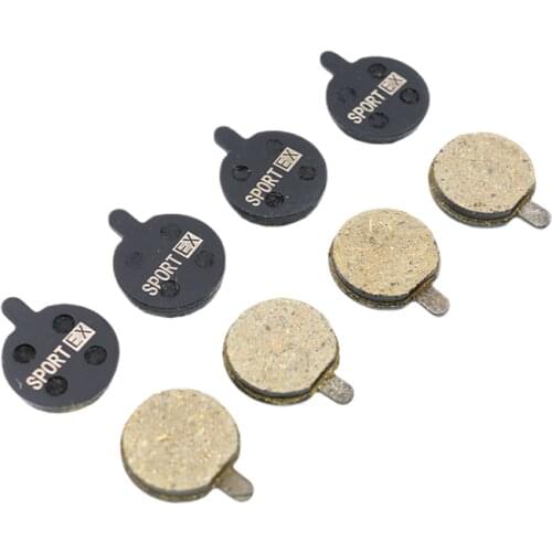 MTB Bicycle Disc Brake Pads for ZOOM DB Series and DB ONE Disc Brake, 18mm size, 4 Pairs, Black RESIN