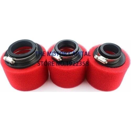 Sponge Air Filter For Racing Motorcycle Scooter Bike Dirt Pit Filter ATV For 35mm 38mm 42mm 45mm 48mm Red