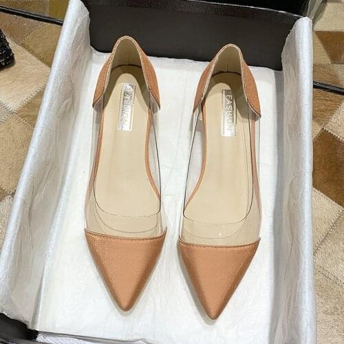 HDKSFHKE Women's Ballet Flats With Heels