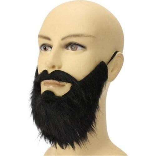 Simulation Beard Masquerade Props Holiday Party Dress Up Fake Beard Eight Character Beard Man Halloween Prom Party Props