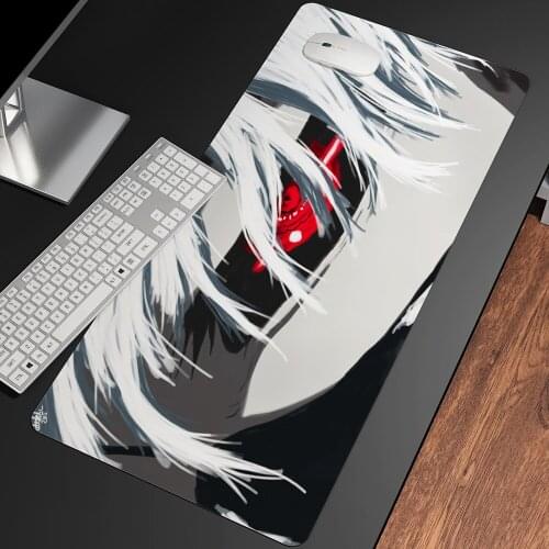 Tokyo Ghoul Gamer Keyboard PC Computers Pad on the Table Pad Mouse Gaming Setup Gamer Kawaii Accessories Computer Mousepad Anime