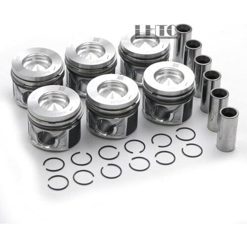 6x Pistons Rings Set 83.01mm / Φ30mm For VW Touareg Audi A4 A6 Q7 3.0 TDI Diesel