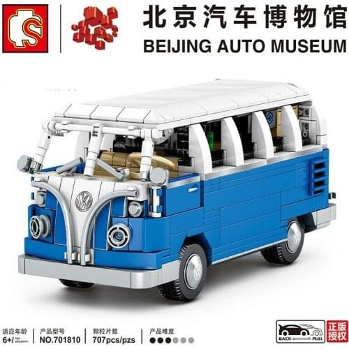 Teens Kids Building Blocks Boy toys teens Puzzle Vintage Car Model Sembo blocks 701810 no box