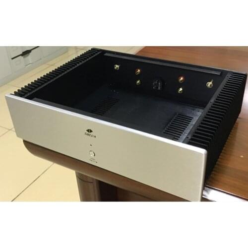 430*110*310mm diy box Home audio amplifier case All aluminum external heat sink power amplifier Enclosure chassis rear