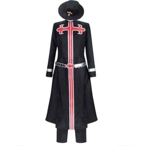 JoJos Bizarre Adventure Enrico Pucci With Hat Cosplay Costumes Uniform Halloween Christmas Custom Made Any Size 11