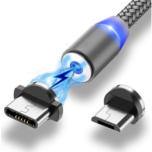 Magnetic Cable For iphone 7 Plus 11 Fast Charging USB Type C Cable Magnet Charger Micro USB Cable Mobile Phone Cables USB Cord