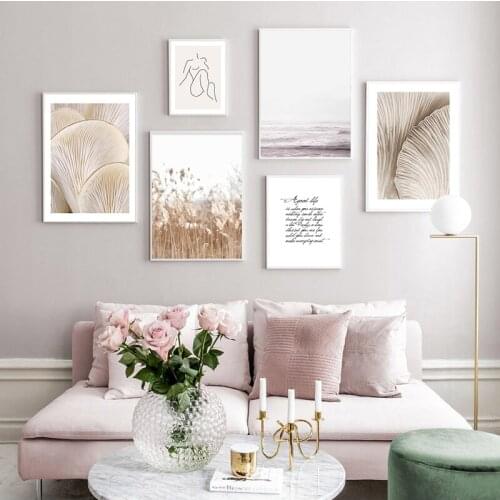 Matisse Art Reeds Mushroom Abstract Nordic Canvas Wall Art Print Nature Painting Minimalist Picture Scandinavian Decor