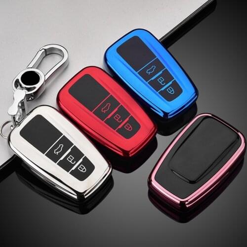 Soft TPU Car Remote Key Cover Case For Toyota CHR Prado 2017 2018 Prius Camry Corolla RAV4 2017 2018 2019 2020 2 3 Button key