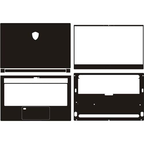 Carbon fiber Laptop Sticker Skin Decal Cover Protector for MSI P65 15.6"
