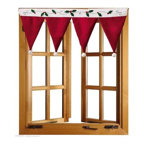 New Arrive Christmas Door Window Drape Curtain Decorative Indoor Home Decoration