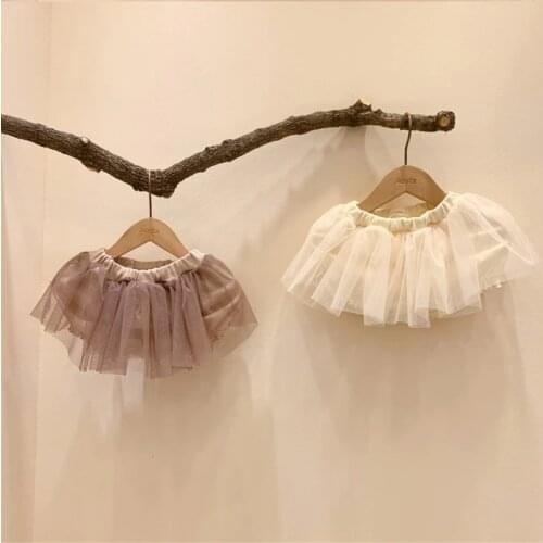 Adorable newborn baby girls skirt summer beige/khaki tulle princess party wedding tutu skirt children pettiskirt 0-24m