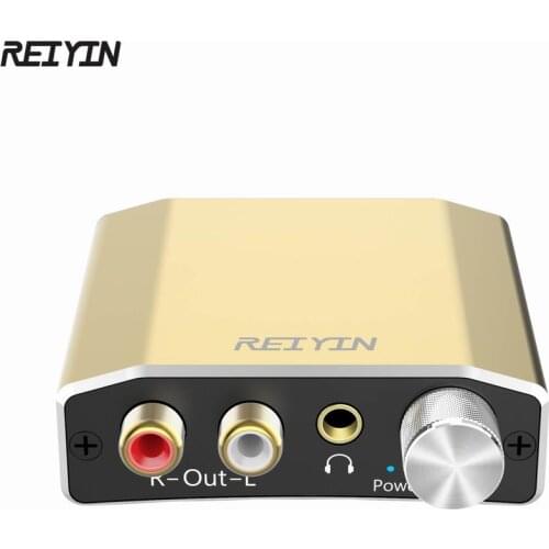 Reiyin DAC 192kHz 24bit Optical Coaxial Audio Converter for HD TV DVD XBOX PS4 Game console