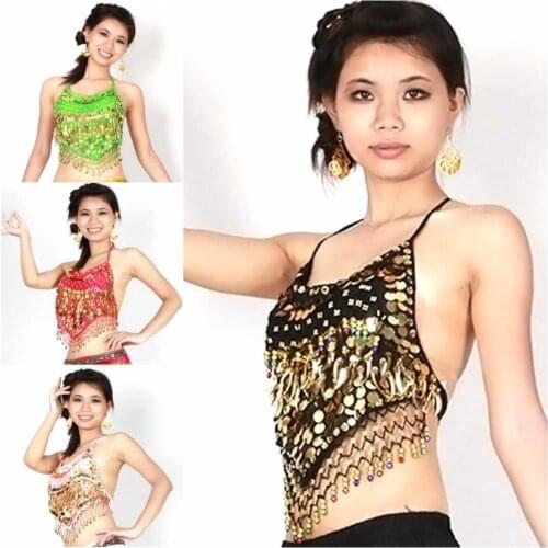 Wholesale Ruffle Wrap Top Belly Dance Choli Gypsy Indian Costume Tribal Club Dress 10 Colors