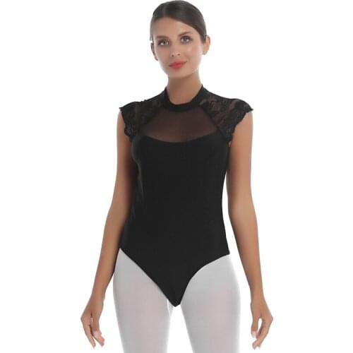 Professional Ballet Leotards for Women Girls Dancewear Ballerina Gymnastics Leotard Bodysuit Sexy Lace Open Back Ballet Costumes