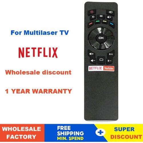 New Original RC3442108/01 use For Smart TV LED Multilaser Remote Control TL002 TL004 TL008 Netflix Youtube Controle Remoto