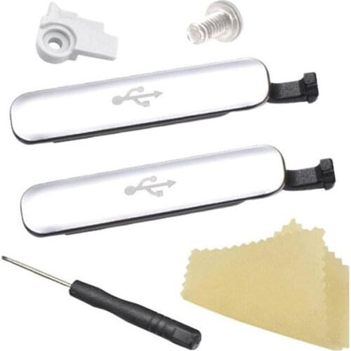 6 in 1 Disassembly Repair Tools Charging Port Dust Plug for Samsung Galaxy S5 G900F G900H G9008 G900 USB Charger Port Cover Flap