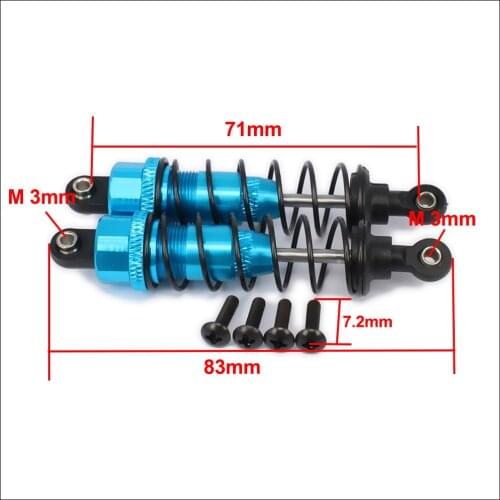 RCAWD Oil filled Style 85mmLong aluminum front shock absorber for rc 1/10 wltoys K949-010 climbing crawler upgraded hop-up parts