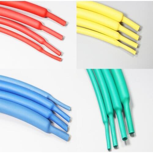 Heat shrink tube tubing 1 1.5 2.0 2.5 3 3.5 4.0 5mm Insulation Sleeving Polyolefin Shrinking Assorted Wire Cable 8 color mixed