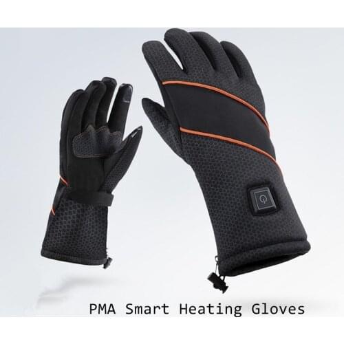 Youpin PMA Smart Heating Gloves Black Removable Battery Xiomi Smart Fever Glove Windproof Waterproof Fingertip Touch Screen Safe