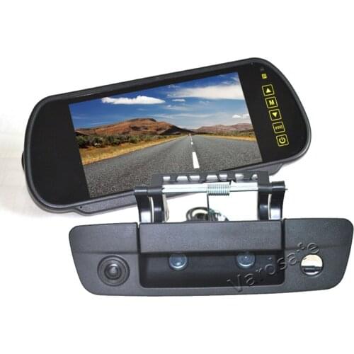 Vardsafe VS452K | Rear View Backup Camera + 7 Inch Clip-on Mirror Monitor for Dodge Ram Pickup Truck 1500 2500 3500 (2009-2018)